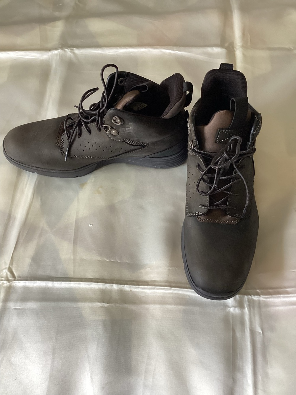 Timberland sensor flex Leather hiking boots men’s size 8, A1946.